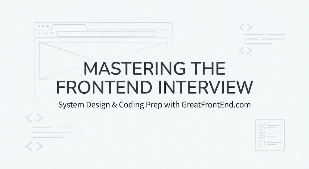 Mastering the modern Frontend interview: A deep dive into greatfrontend.com